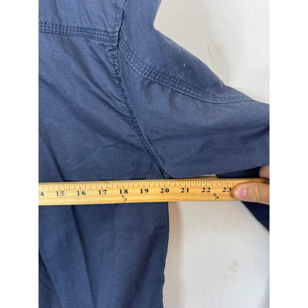 Diesel Jeans Navy Blue Cotton Bomber Jacket Mens Medium Full Zip Utility Coat - Picture 9 of 12